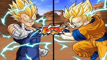 DBZ Budokai Tenkaichi 3 - Single Battle | Majin Vegeta vs Goku SSJ2