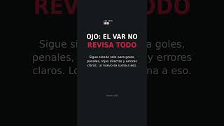 Regla del Mundial 2026: el VAR ahora revisa más jugadas ⚽