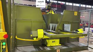Motofil x KC Robotics H-Table robotic welder.  Headstock/tailstock positioning w/ horizontal indexer