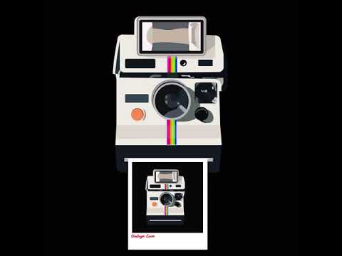 Polaroid animation motion design flash