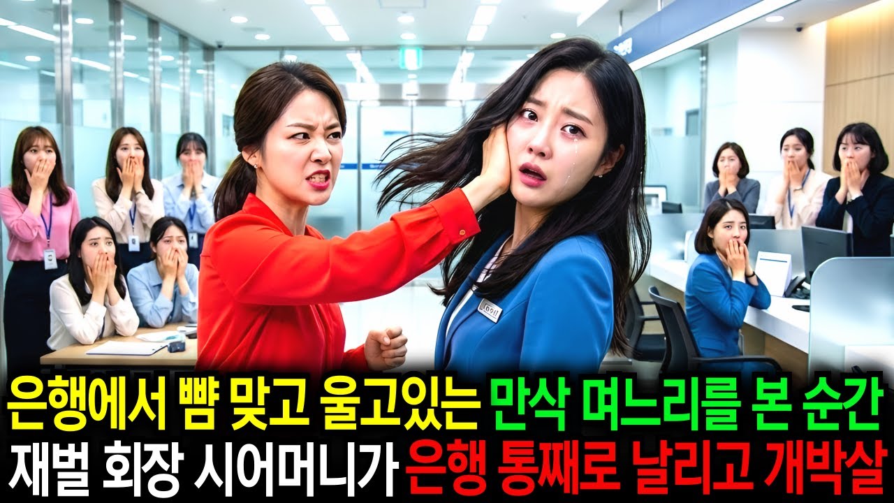 은행에서 뺨 맞고 울던 만삭 며느리를 보고 20조 백만장자 재벌 회장 시어머니가 VIP 블랙카드로 은행 통째로 날려버리고 그들 인생 개박살냈습니다 ㅣ노후사연ㅣ인생사연ㅣ시니어사연