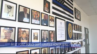West Point Police Department unveiled honor wall