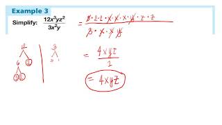 Saxon Lesson 103 Part 2 Dividing Terms; Square Roots Monomials