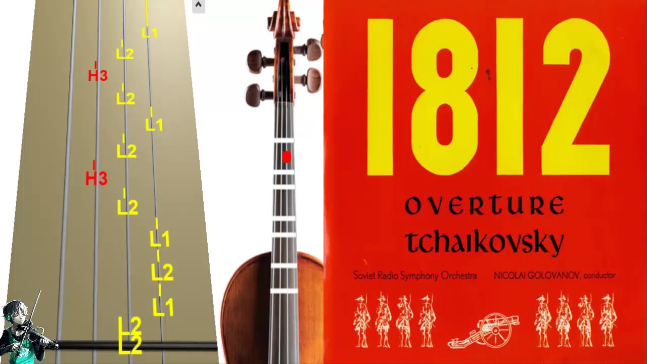 1812 Overture en Violín tocarHD Tutorial YouTube
