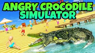 Angry Crocodile Simulator Android Gameplay Walkthrough (Crocodile Attack Game) screenshot 4