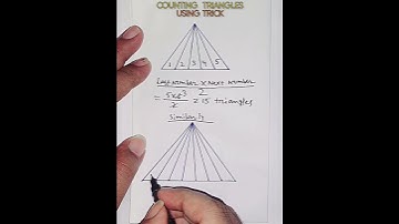 COUNTING TRIANGLES #maths #mathtricks #tricks #shorts #viral 💡⚗