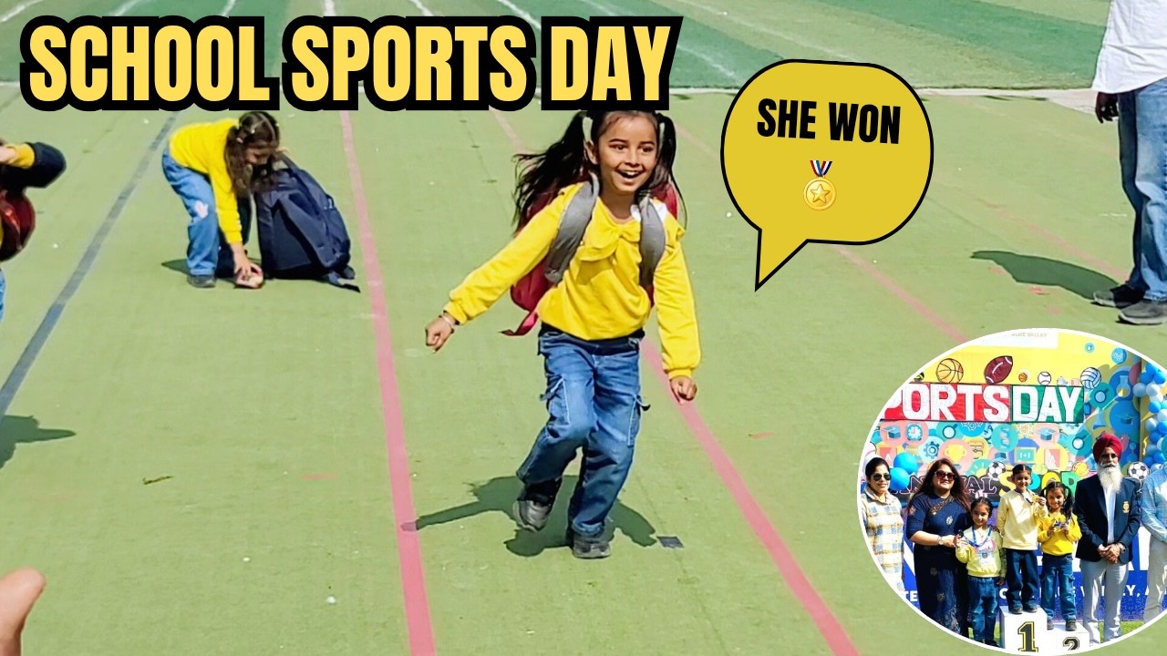 School Annual Sports Day 2026 🏆 | Ahem Won a Medal | Proud Mom Moment