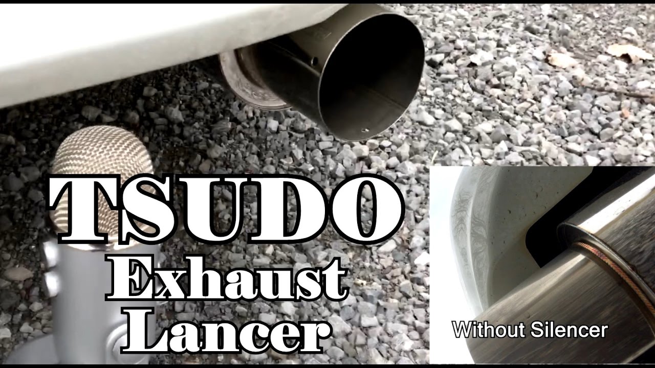 TSUDO AXLEBACK LANCER EXHAUST YouTube