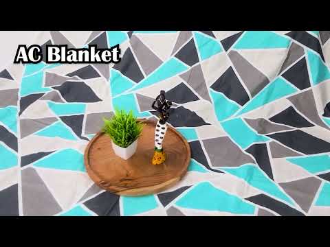 Unboxing Comfort: Emerald Cotton Reversible Geometric Printed Dohar Blanket | Divine Casa