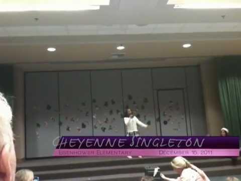 CHEYENNE SINGLETON SINGS HERO 5TH GRADE TALENT SHO...