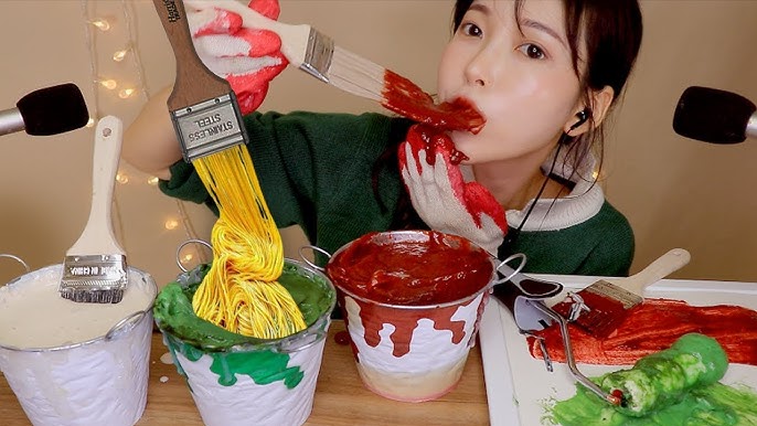 ASMR Edible Chalk Eating Sounds, 먹는분필 먹방, 챌린지