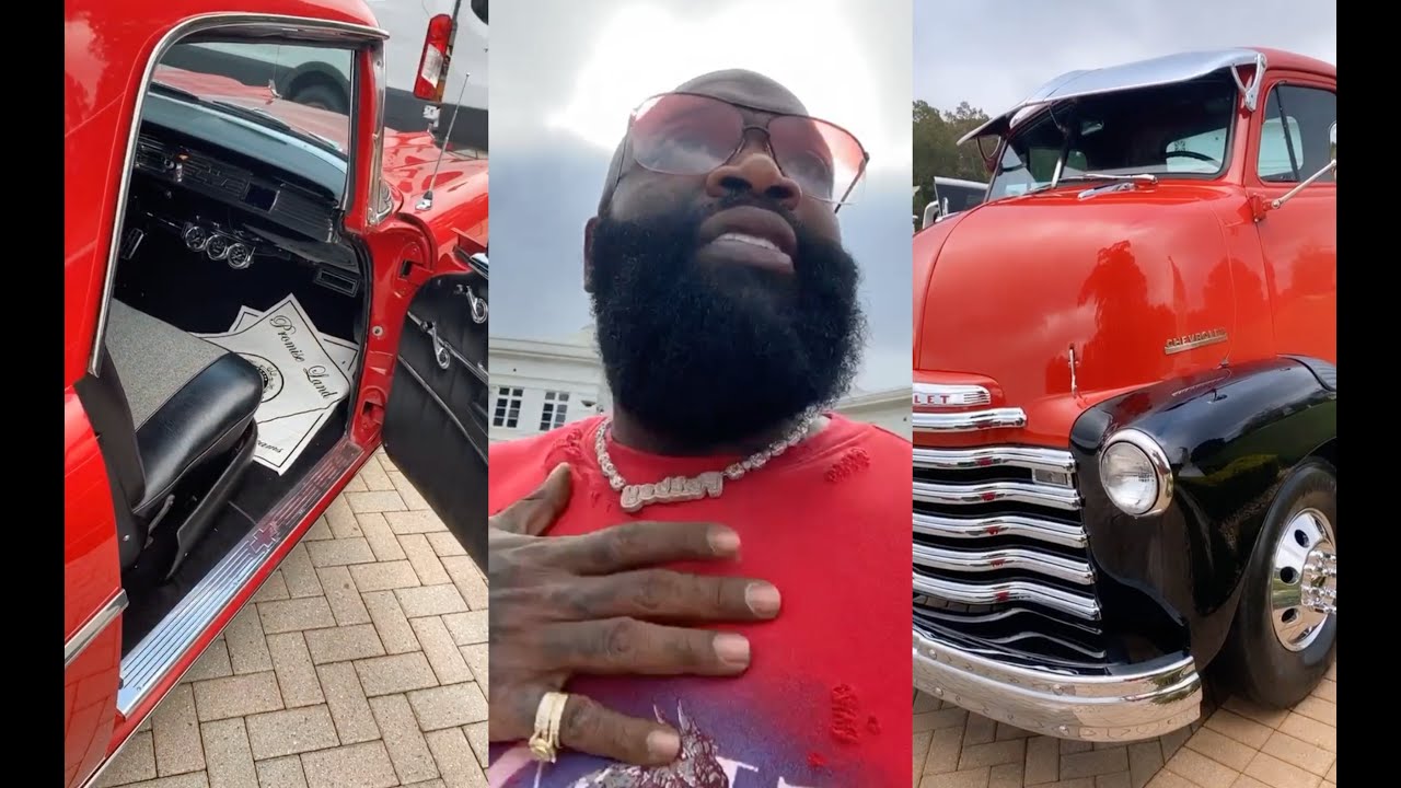 Rick Ross Shows Off His Insane 50�s Old School Car