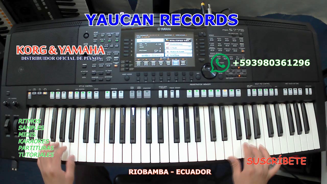 BANDA 24 DE MAYO SAMPLEADA - RITMO BOMBA CARPUELA YAMAHA PSR -S775