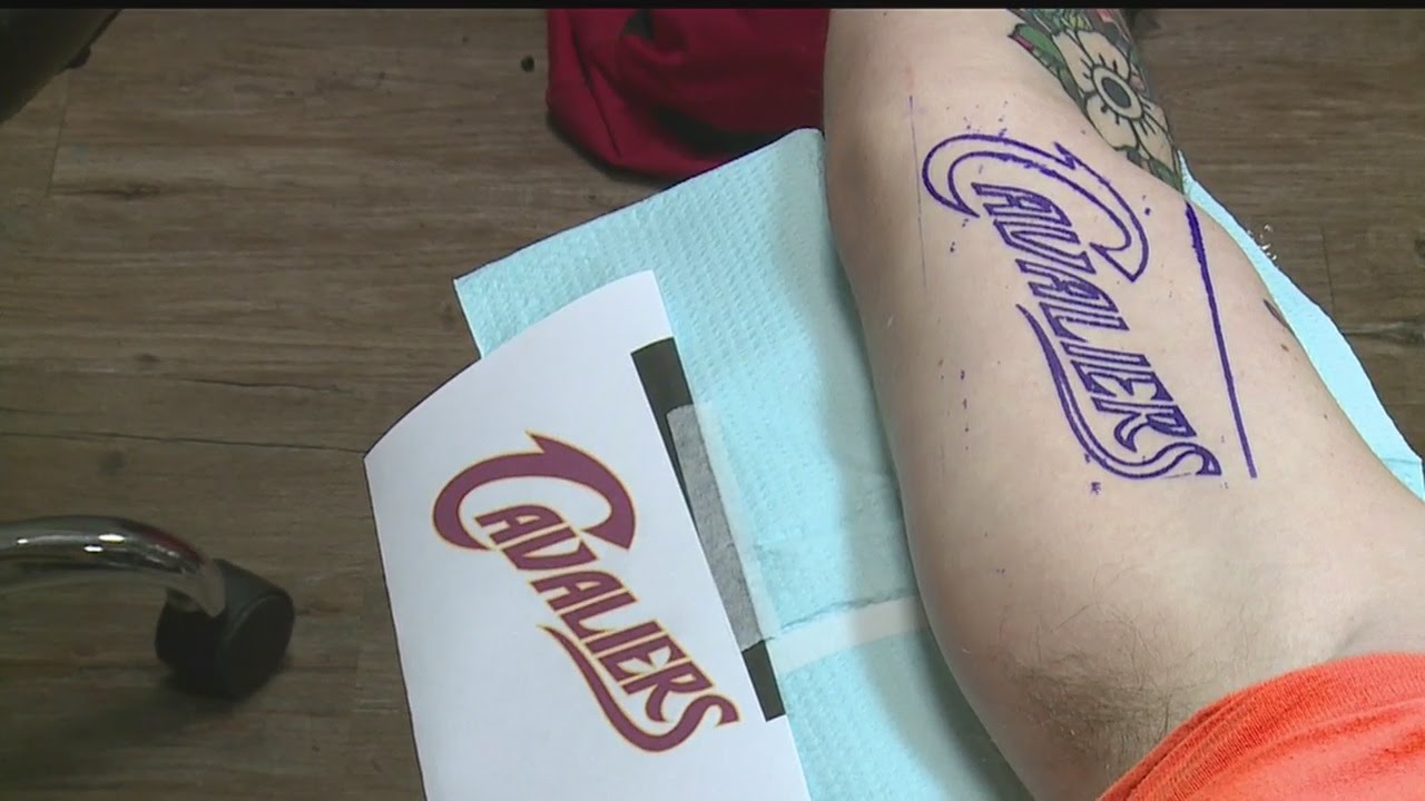 Austintown shop tattoos fans with Cavaliers designs for low price