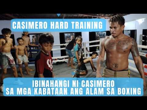 CASIMERO BINAHANGI SA MGA BATA ANG TAMANG PARAAN SA BOXING! KASABAY SA KANYANG PAGHAHANDA SA LABAN!