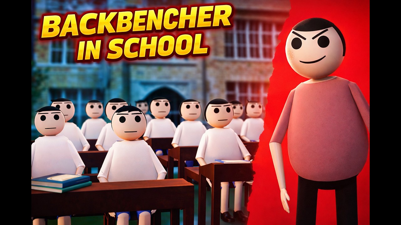 Backbencher Life in School 😂 | 3D Animation Story || School ...