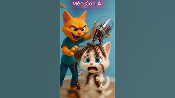 Mèo con bị rết cắn #shorts #cat #ai #meow #meo