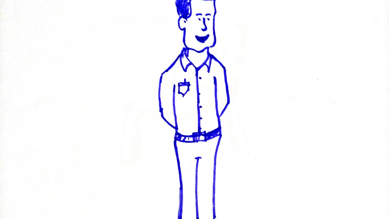 simple man cartoon