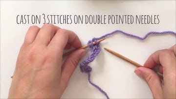 How to Knit Curly I-cord Stitch, knitting video