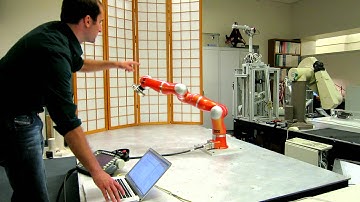Position Based Dynamic OTG on 7DOF LWR - Moving back to previous target motion state
