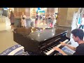 Freaky Talented Guy Jumps into "Someone Like You" – (Piano Cover with Singer & Dancer in Amsterdam)