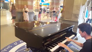 SOMEONE LIKE YOU PIANO COVER WITH SINGER & DANCER IN AMSTERDAM видео