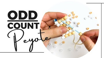 Odd Count Basic Peyote Stitch - Beginners Tutorial { Using BIG BEADS }