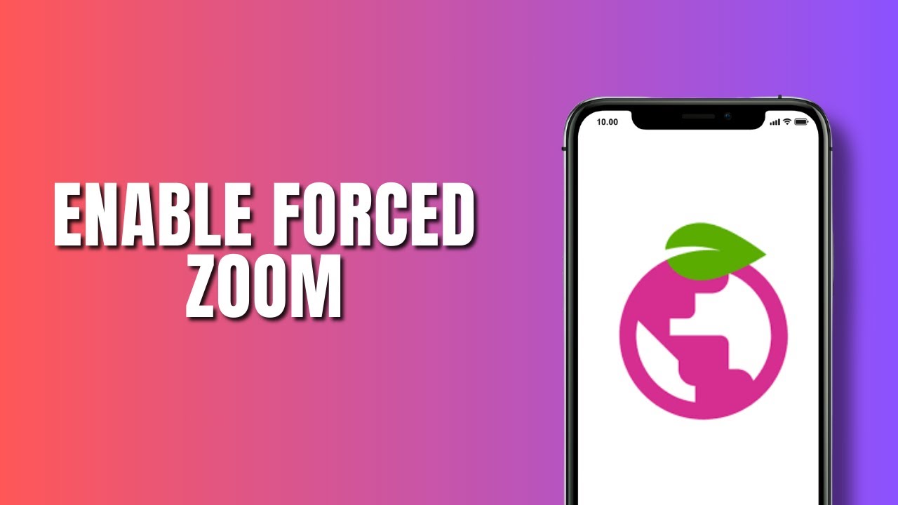 How to enable forced zoom in Berry Browser