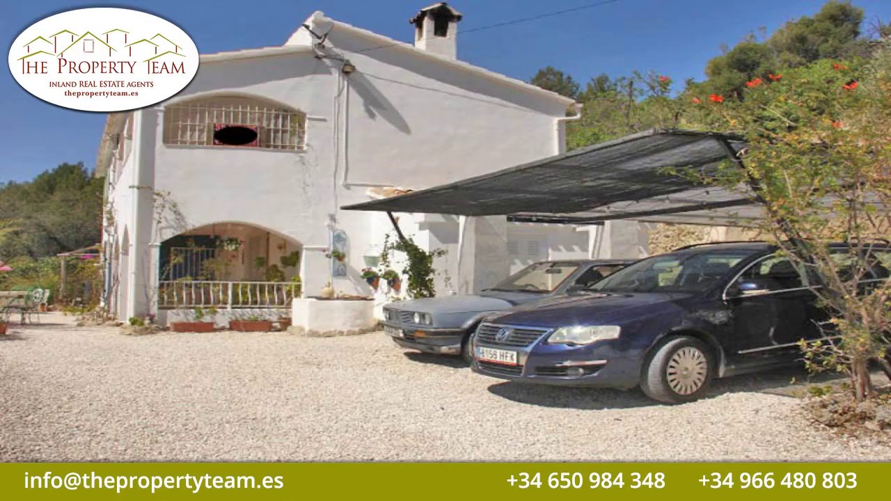 Country House in Tarbena Price 265000 Ref 19010