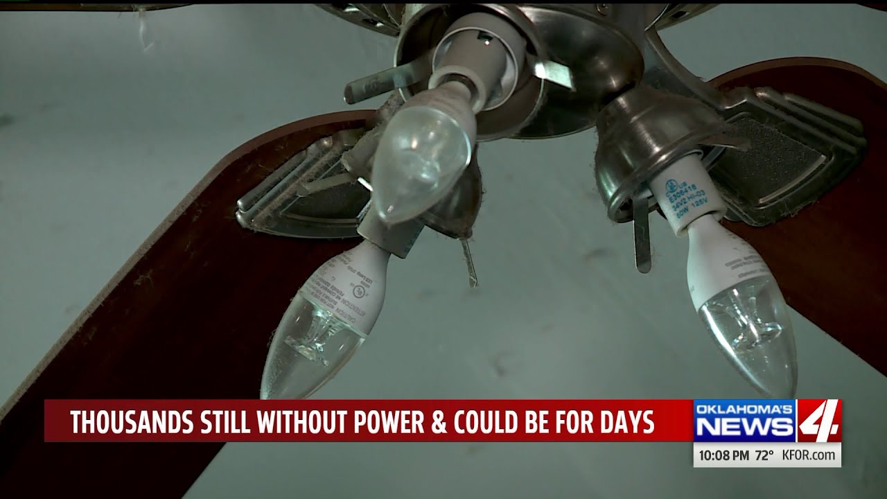 Thousands still without power 24 hours after storm - YouTube