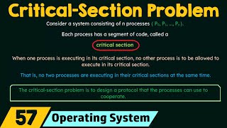 The Critical-Section Problem