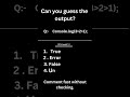 Solve Javascript Camparing Question #problem #javascript