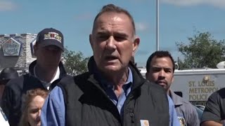LIVE: Gov. Mike Kehoe visits St. Louis following tornado