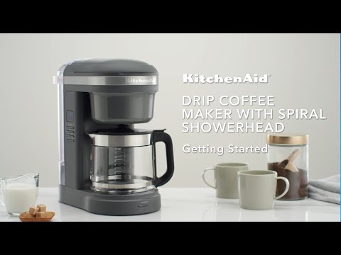 KitchenAid 12-Cup Coffee Maker with Spiral Showerhead - Matte Gray -  KCM1208DG