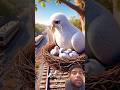 The story of a pigeon making a nest on the train and laying lots of eggs 😭 #ai #pigeon #shorts