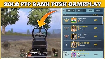 🇮🇳 SOLO FPP RANK PUSH GAMEPLAY | SAMSUNG A3,A5, A6,A7,J2,J5,J7,S5,S6,S7,S9, A10,A20,A30,A50,A70