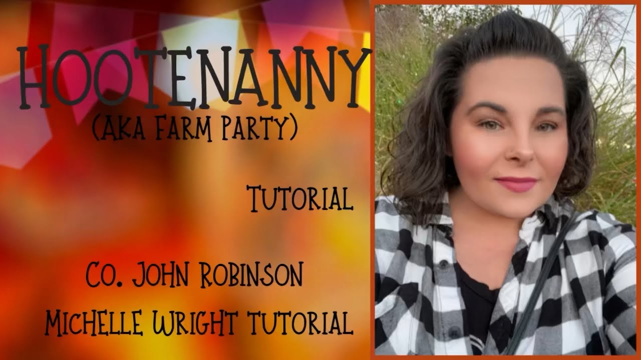 Hootenanny (aka farm party) line dance tutorial Intermediate choreography by John Robinson