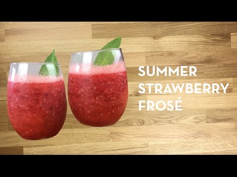 Summer Strawberry Frosé Recipe