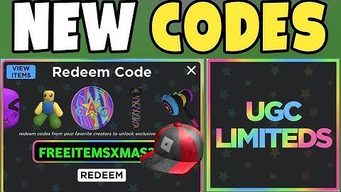 *New* Ugc Limited Codes (January 2024) - Codes For Roblox Ugc Limited Codes