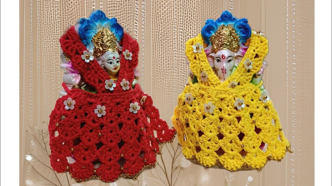 Crochet Ganesh Ji Dress | Diwali Special | Ganesh Laxmi Dress | Happy Diwali 🎇