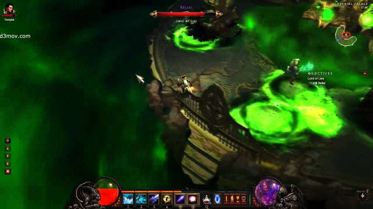 diablo 3 wizard soloing nightmare belial at lvl 45