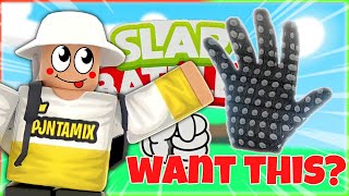 How To Get The Megarock Glove + WHY Badge! | Roblox Slap Battles screenshot 3