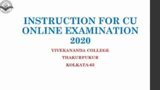 INSTRUCTION FOR CU ONLINE EXAM 2020 screenshot 2