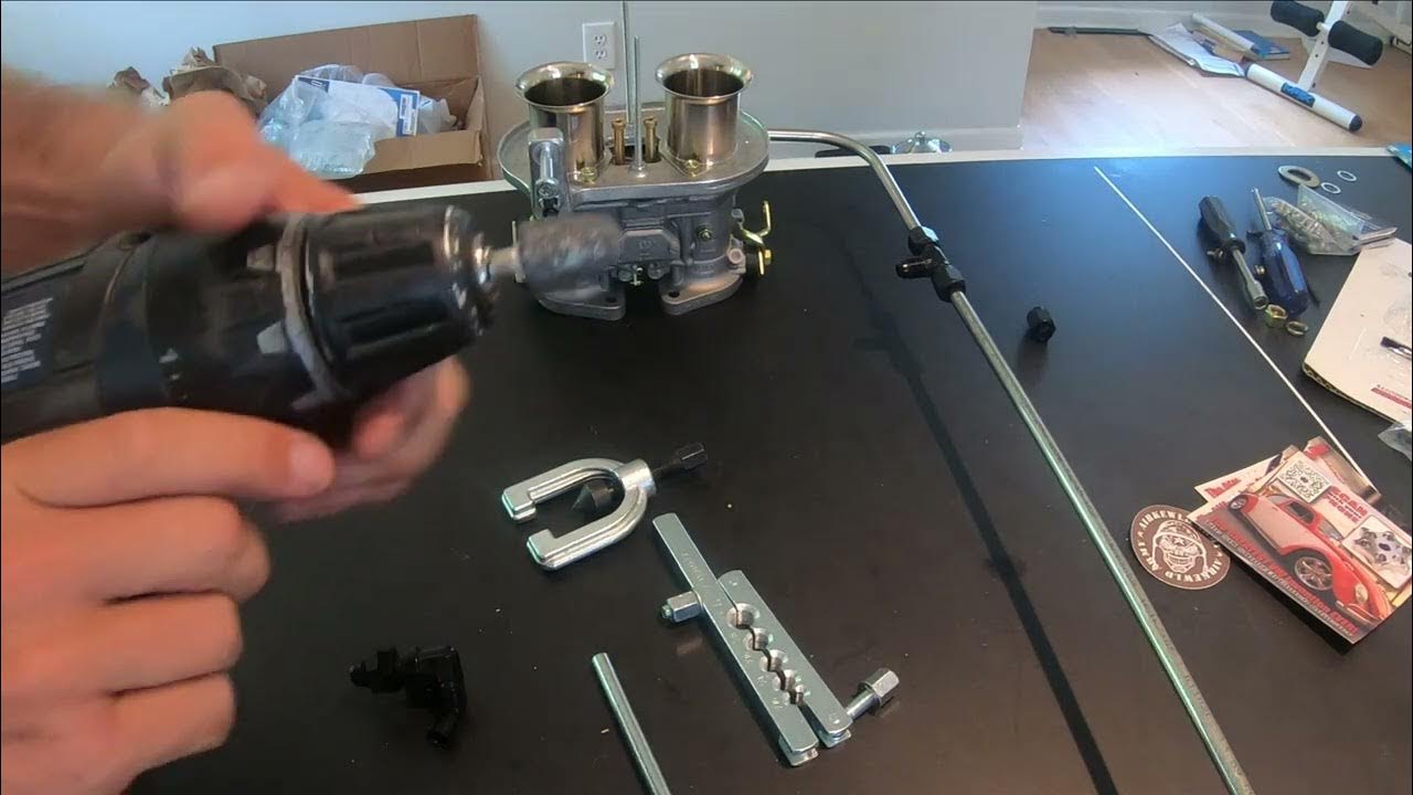 2332 VW Aircooled Stroker Motor Video 58 Hard Fuel Line Flaring