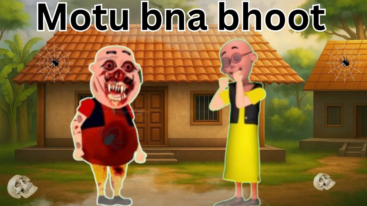 Motu bna bhoot 😲|| stories in Hindi Urdu | मोटू बना भूत और जिन्न موٹو بنا  جن🕷️