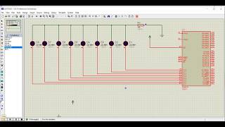 Embedded System Practical-Interfacing 8 LEDs at Input-output port and creating different patterns.