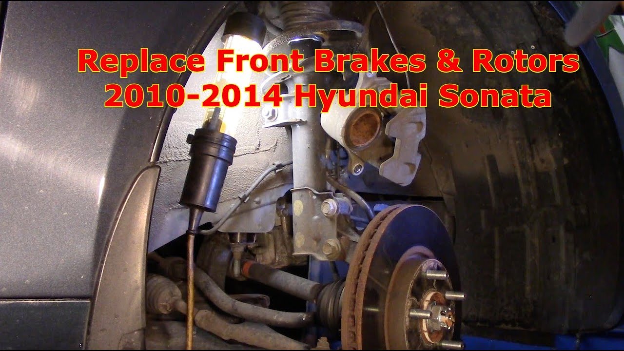 Replace Front Brakes 20102014 Hyundai Sonata YouTube