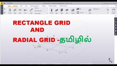 tekla structures- how to create grid in tamill