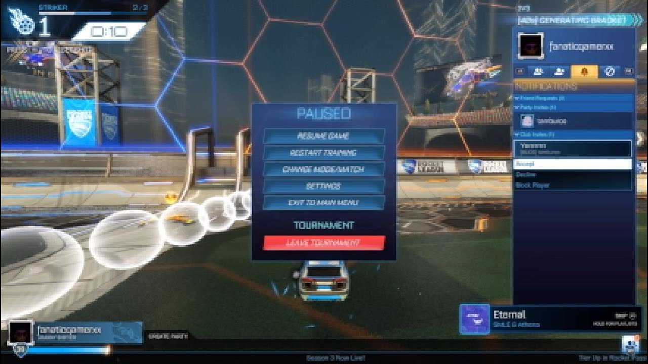 How to join a club on Rocket League