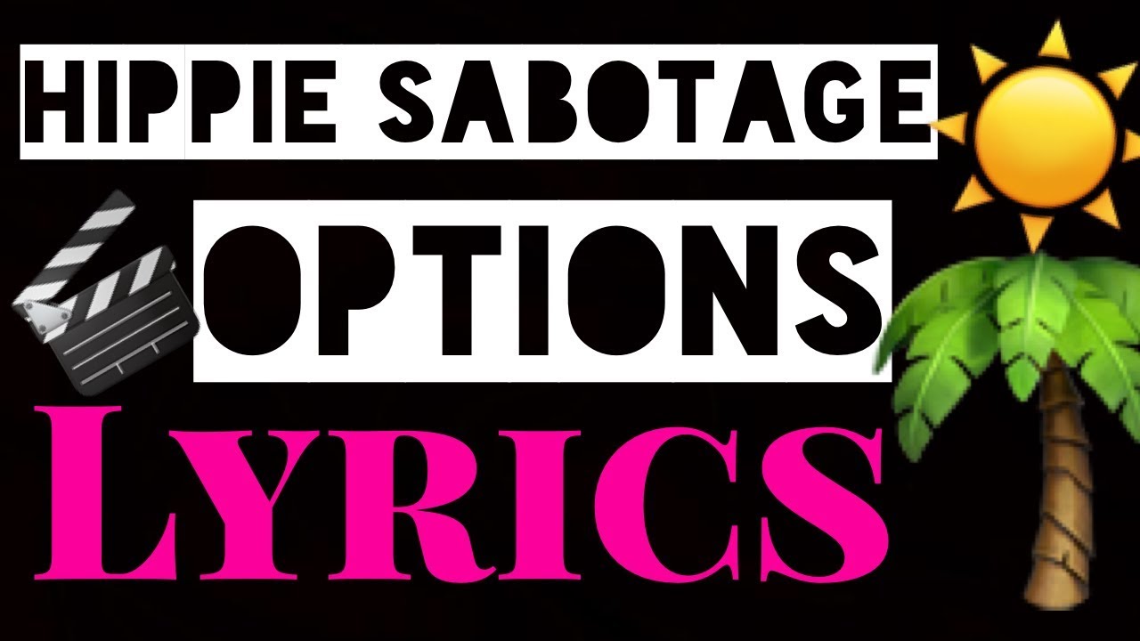 Hippie Sabotage - Options Lyrics